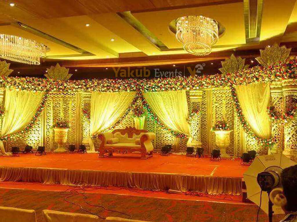 reception stage decorators in Warangal